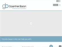 Tablet Screenshot of gaertnerbaron.com